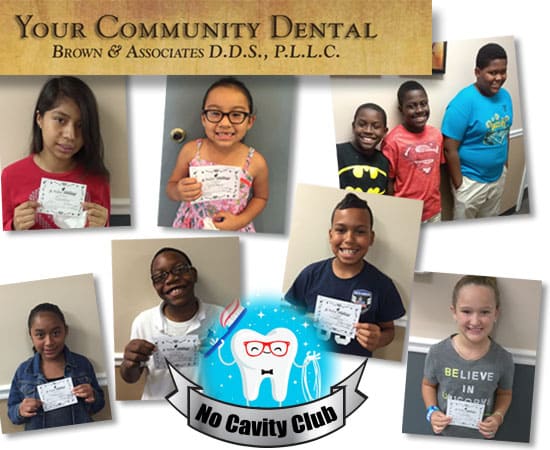 Dental Checkup, Perfect Checkup, No Cavities, No Cavity Club, Wilmington NC, Your Community Dental